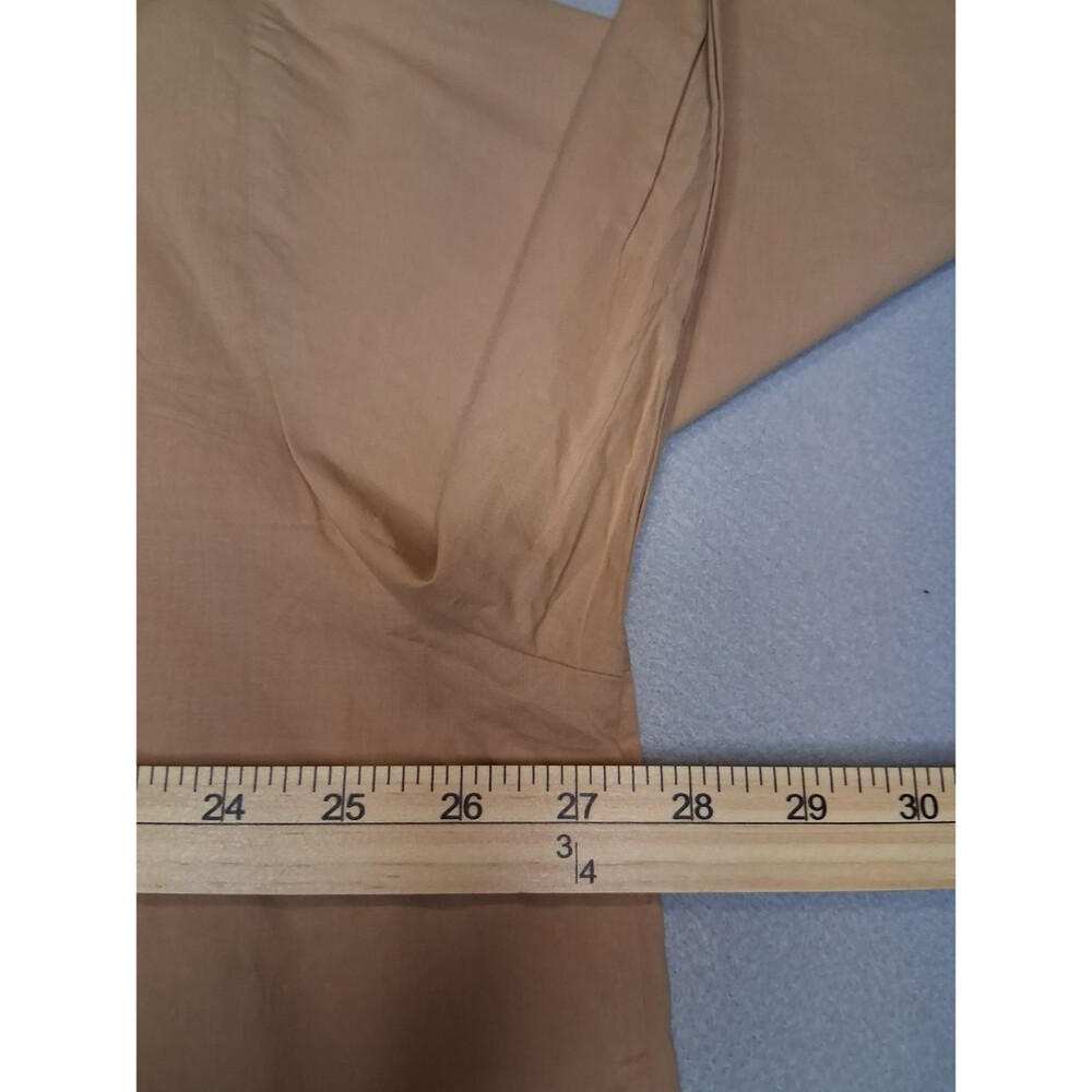 Mimosa Beige Oversized Button Down Shirt Sz S 100% Cotton Minimalist Casual Chic - Picture 7 of 10